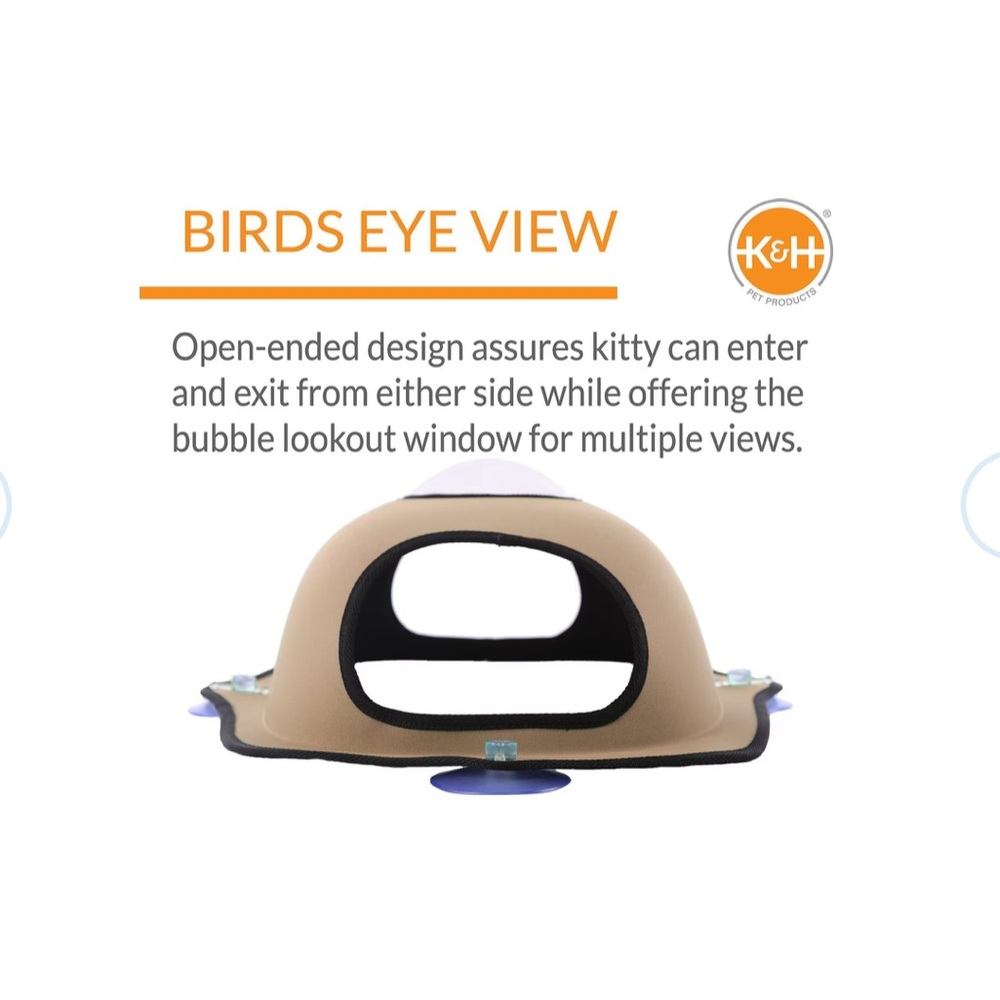 EZ Mount Bubble Pod Cat Window Perch - Picture 5 of 7